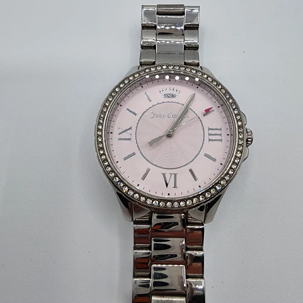 Juicy Couture Silver and Pink Watch